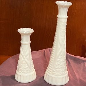 Vintage anchor hocking bud vases👽